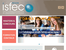 Tablet Screenshot of isfec-bretagne.org